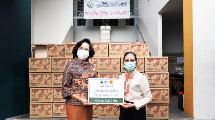 มูลนิธิ บีเจซี บิ๊กซี มอบขนมขบเคี้ยว สนับสนุนมูลนิธิดวงประทีป ส่งกำลังใจให้กับเด็กและผู้ยากไร้เขตคลองเตย ท่ามกลางสถานการณ์โควิด-19