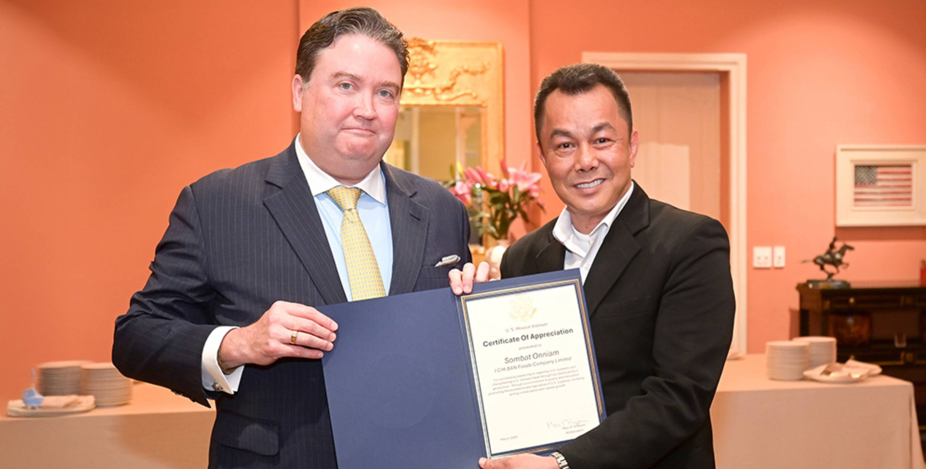 อิจิบัง ฟู้ดส์ คว้ารางวัล The U.S.-Vietnam Agricultural Hall of Fame 2024  ตอกย้ำความเป็นผู้นำด้านผลิตภัณฑ์ถั่วเหลืองคุณภาพสูง