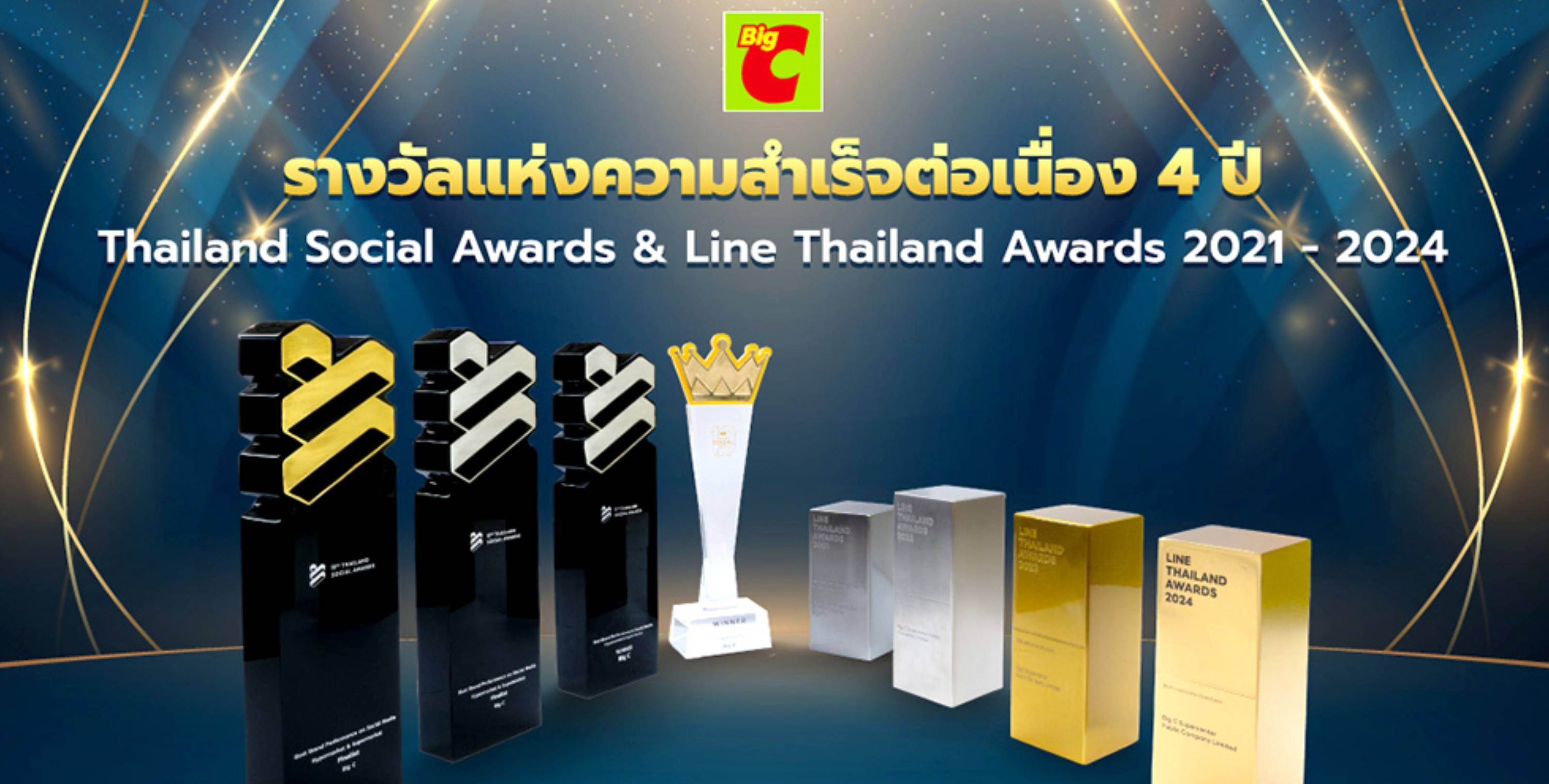 บิ๊กซี ตอกย้ำความเป็นผู้นำการตลาด! คว้ารางวัลจากเวทีระดับประเทศอย่างต่อเนื่อง 4 ปี  เดินหน้าสร้างปรากฏการณ์ใหม่ในใจนักชอป