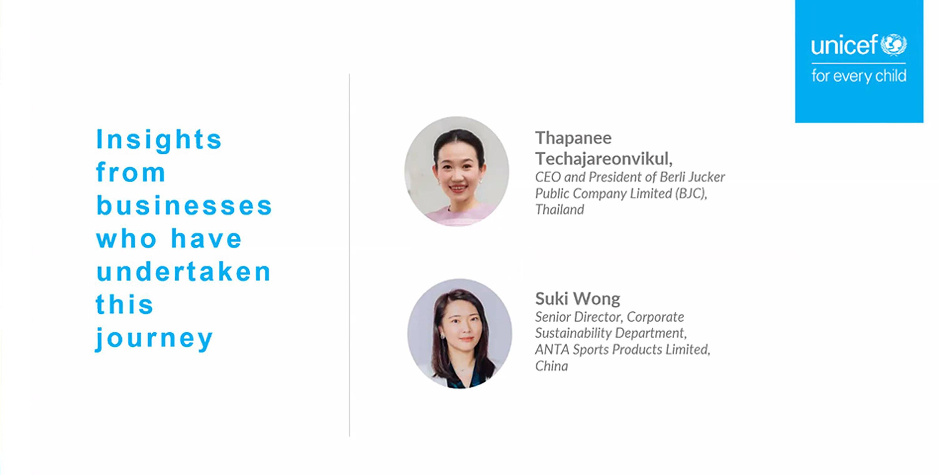 คุณฐาปณี เตชะเจริญวิกุล แชร์แนวทาง BJC ต้นแบบองค์กรแห่งความสุข  บนเวที UNICEF ชูแนวคิด ‘องค์กรที่เป็นมิตรกับครอบครัว’